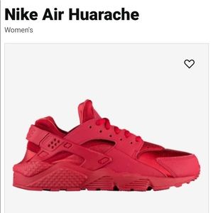 Nike youth Huarache Red